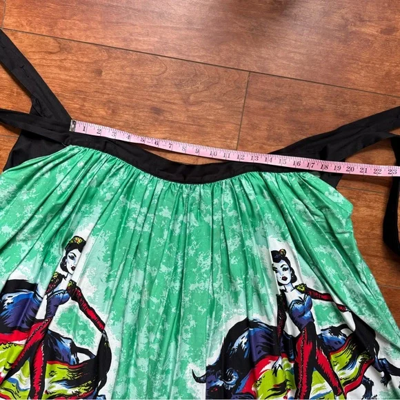 🐂 PinupGirl Dancing Matador Pinup Swing Full Circle Skirt - Picture 8 of 11